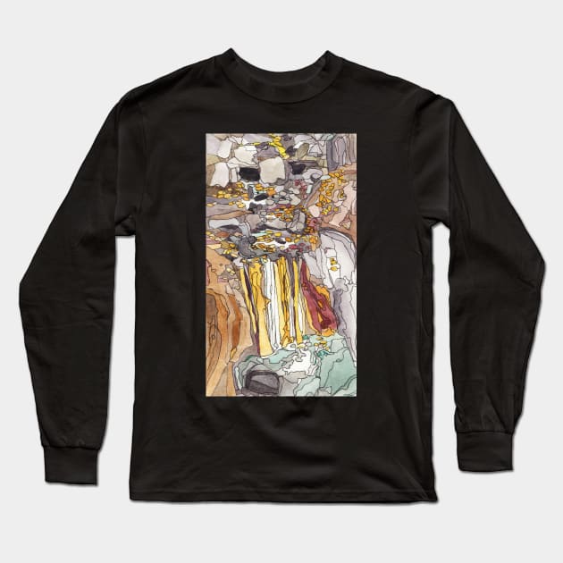 Leona Heights Waterfall Long Sleeve T-Shirt by kirimoth